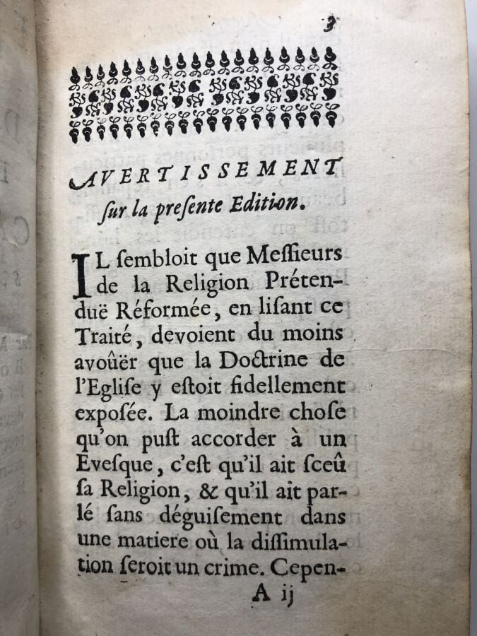 BOSSUET (Jacques-Bénigne). - Exposition de la doctrine de l'église catholique s…