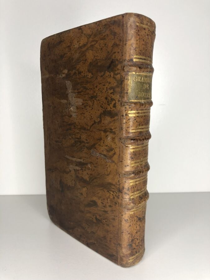 BOYER / MIEGE. - Grammaire angloise-françoise. Édité à Lyon chez Bruyset en 179…