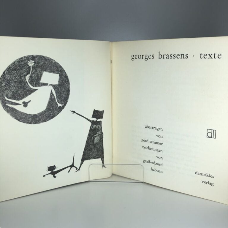 BRASSENS (Georges). - Georges Brassens. Texte. Übertragen von Gerd Semmer. Zeic…