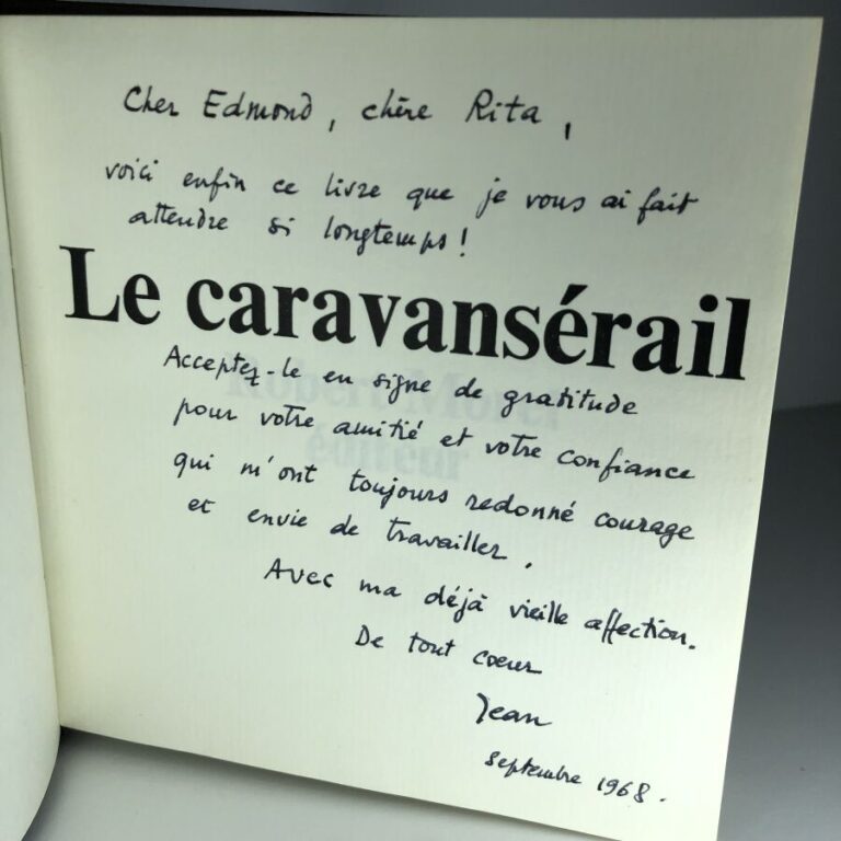 CABRIES (Jean). - Le Caravansérail. Édité sans lieu chez Robert Morel en 1968.…