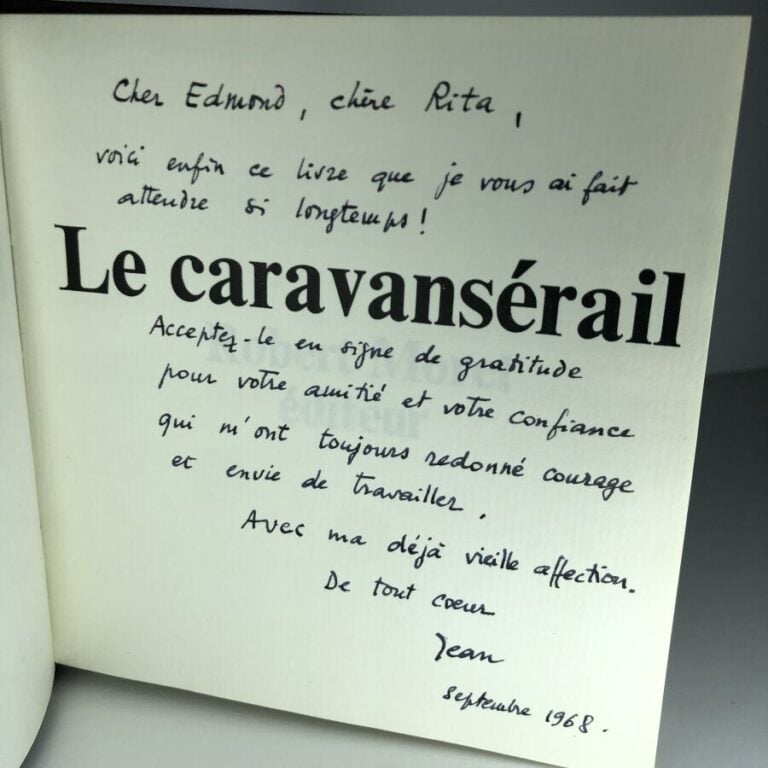 CABRIES (Jean). - Le Caravansérail. Édité sans lieu chez Robert Morel en 1968.…