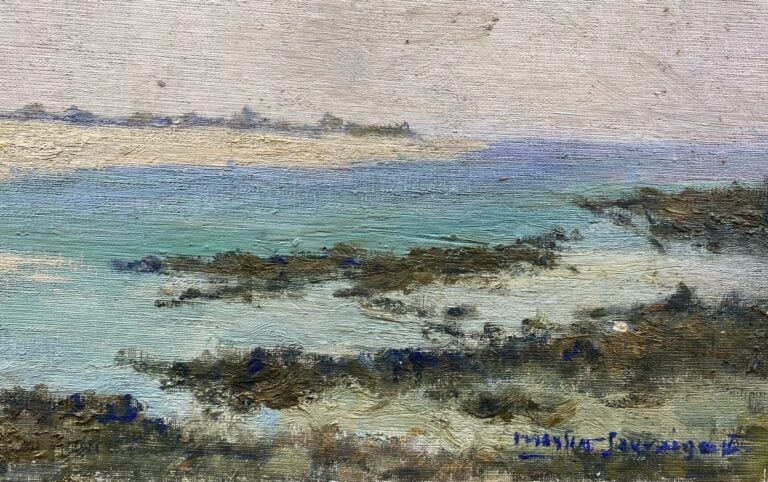 Charles MARTIN-SAUVAIGO (1881-1970) - A Bénodet - Huile sur panneau signé en ba…