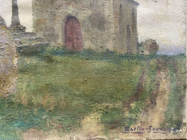 Charles MARTIN-SAUVAIGO (1881-1970) - À Brignogan (Finistère), 1958 - Huile sur…
