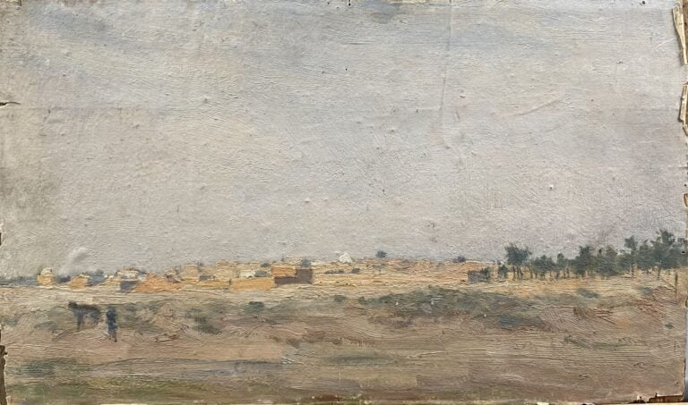 Charles MARTIN-SAUVAIGO (1881-1970) - À Touggourt Algérie, 1932 - Huile sur toi…