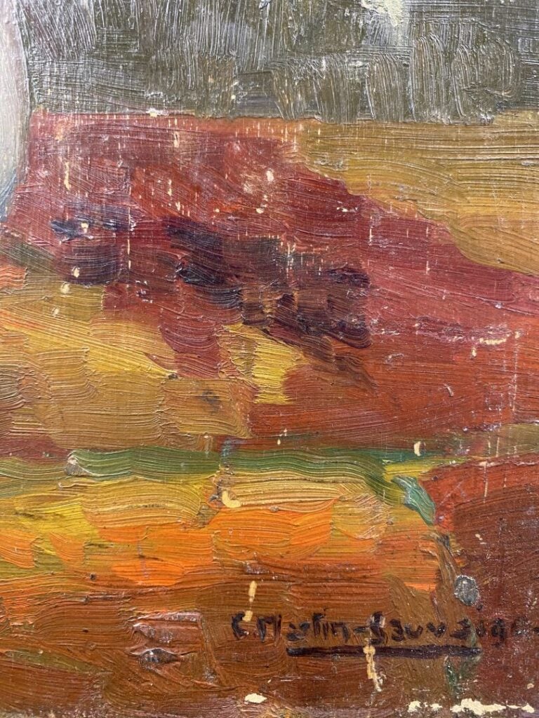 Charles MARTIN-SAUVAIGO (1881-1970) - Bouquet jaune - Huile sur panneau - Signé…