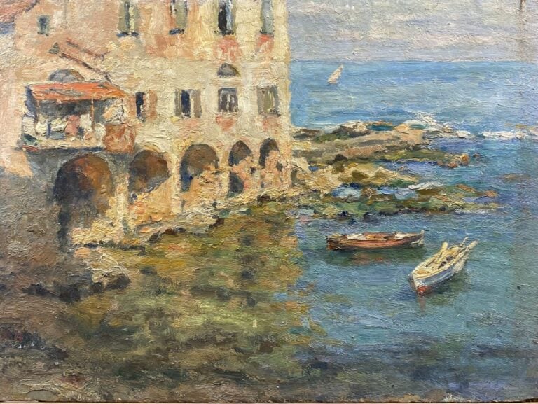 Charles MARTIN-SAUVAIGO (1881-1970) - Byblos, Liban - Huile sur panneau - Cache…