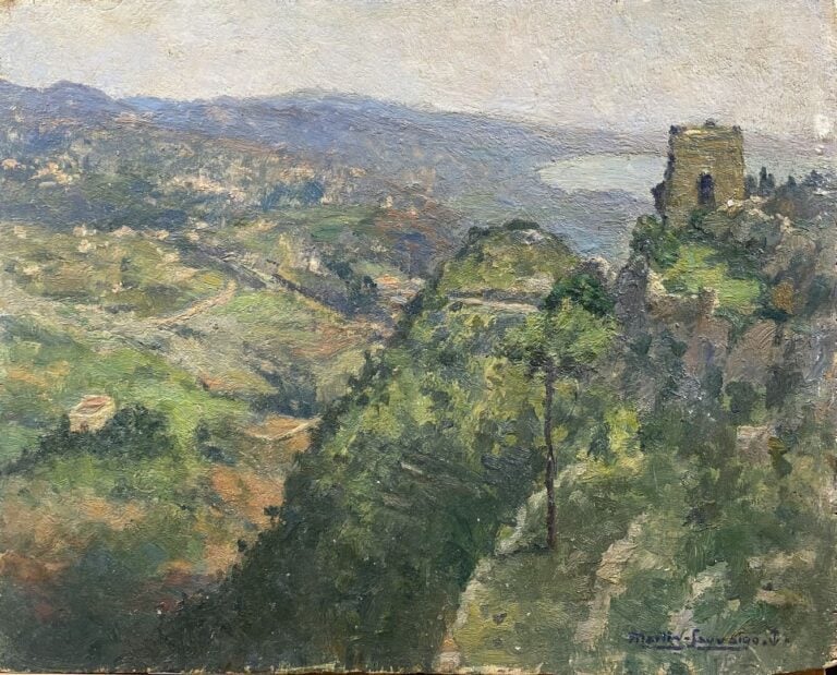Charles MARTIN-SAUVAIGO (1881-1970) - Byblos, Liban - Huile sur panneau - Cache…