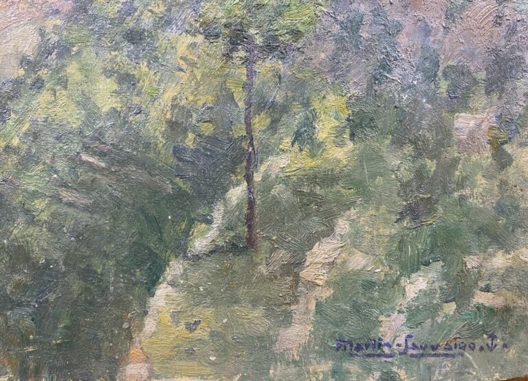 Charles MARTIN-SAUVAIGO (1881-1970) - Byblos, Liban - Huile sur panneau - Cache…