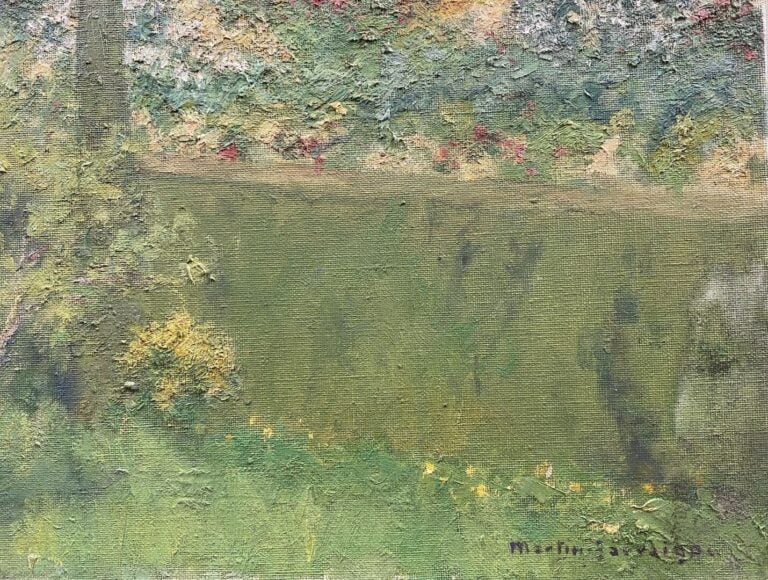 Charles MARTIN-SAUVAIGO (1881-1970) - Dans la Californie, Cannes 1963 - Huile s…