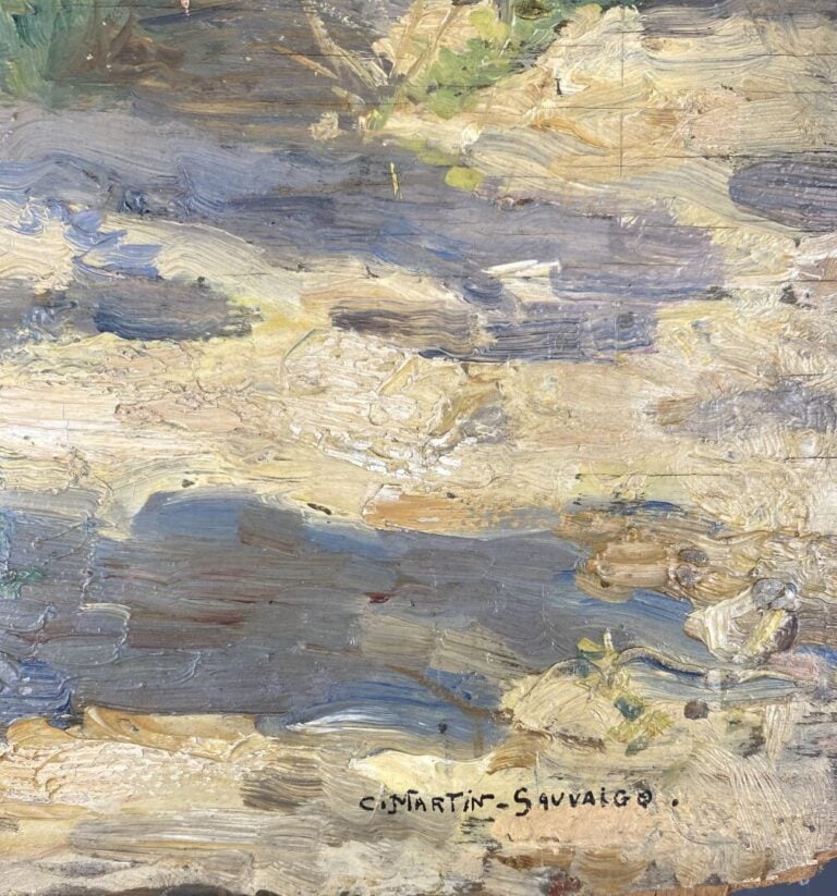 Charles MARTIN-SAUVAIGO (1881-1970) - Environs de Nice, 1930 - Huile sur pannea…