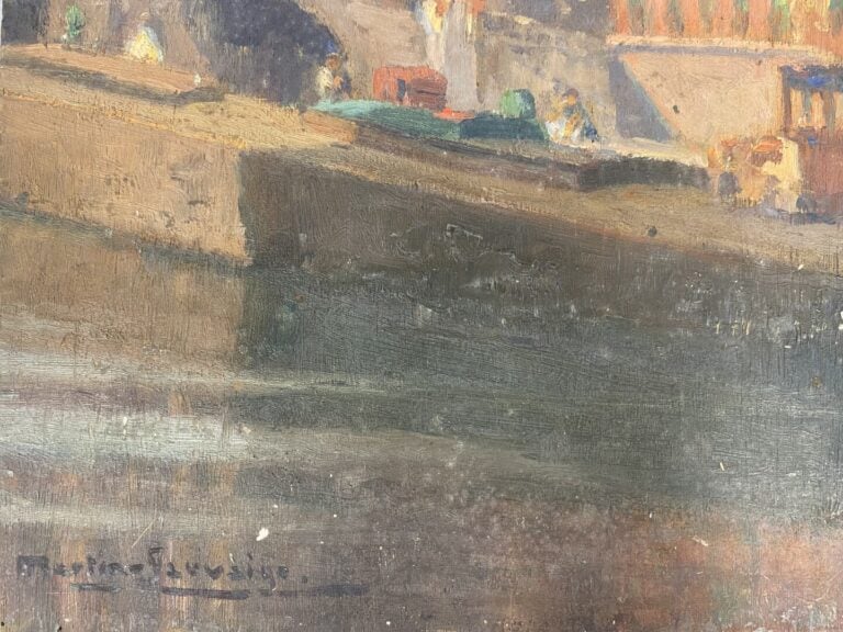 Charles MARTIN-SAUVAIGO (1881-1970) - Gand - Huile sur panneau - Signé en bas à…