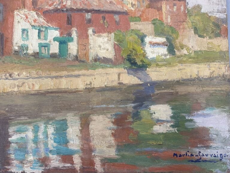 Charles MARTIN-SAUVAIGO (1881-1970) - Gand - Huile sur panneau - Signé en bas à…