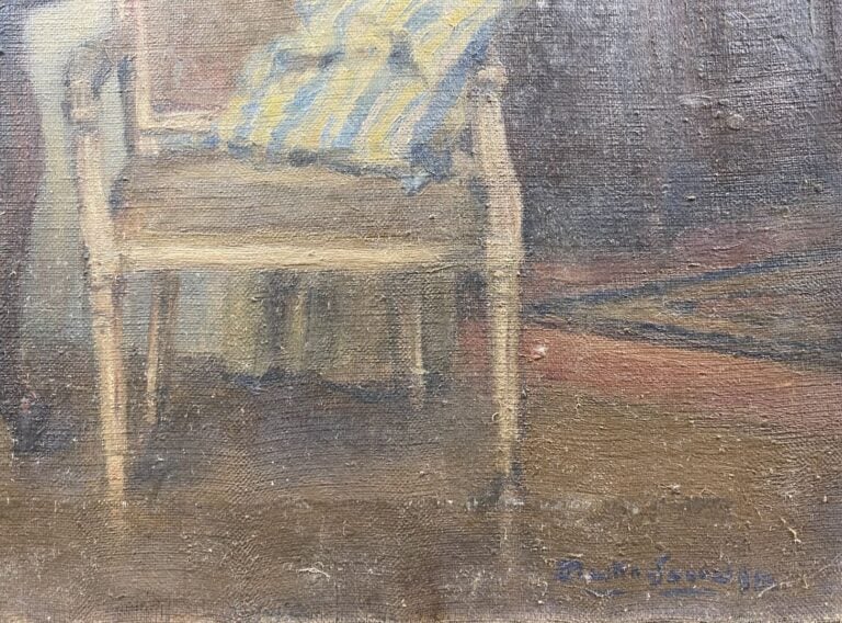 Charles MARTIN-SAUVAIGO (1881-1970) - Intérieur parisien, vers 1930 - Huile sur…
