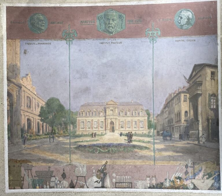 Charles MARTIN-SAUVAIGO (1881-1970) - L'Institut Pasteur - Projet de décor pour…