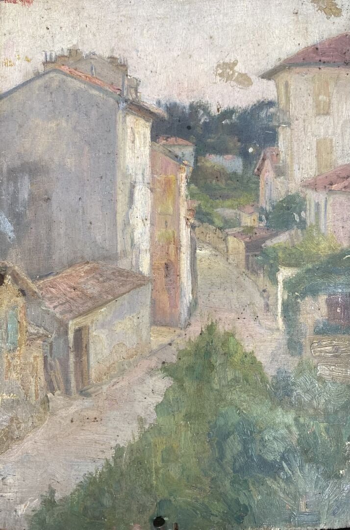 Charles MARTIN-SAUVAIGO (1881-1970) - Lavandières - Huile sur panneau - Au rect…