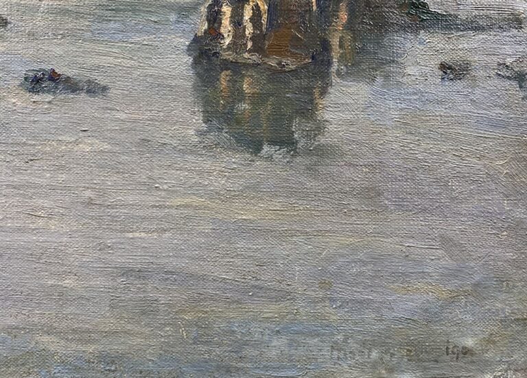 Charles MARTIN-SAUVAIGO (1881-1970) - Le Nil vers Assouan (Sud), Pyramide - Toi…
