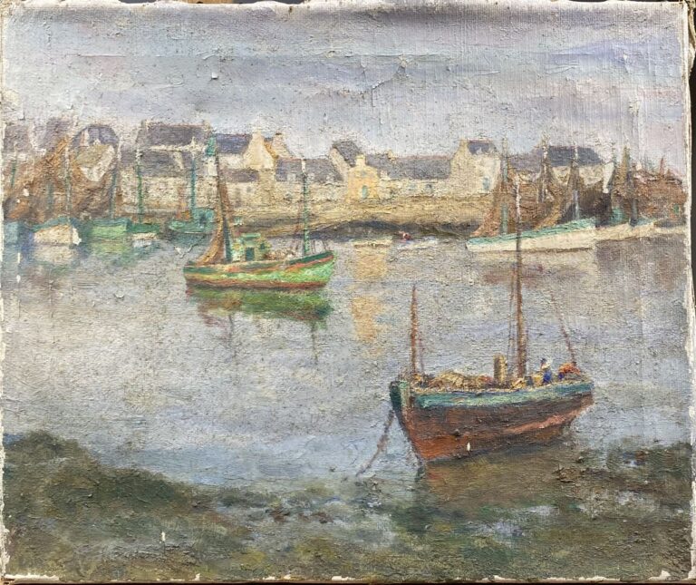 Charles MARTIN-SAUVAIGO (1881-1970) - Le port de pêche du Guilvinec (Bretagne),…