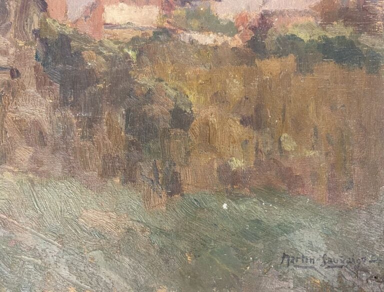 Charles MARTIN-SAUVAIGO (1881-1970) - Le port du Havre, 1930 - Huile sur pannea…