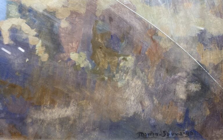 Charles MARTIN-SAUVAIGO (1881-1970) - Le Tage à Tolède - Huile sur carton - Sig…
