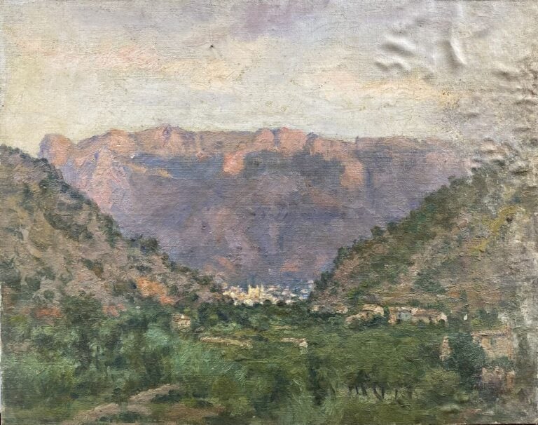 Charles MARTIN-SAUVAIGO (1881-1970) - Les Moulins à Palma (Baléares), 1952 - Hu…