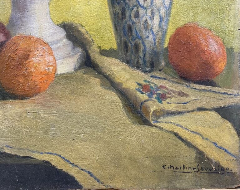 Charles MARTIN-SAUVAIGO (1881-1970) - Nature morte, 1935 - Huile sur panneau -…