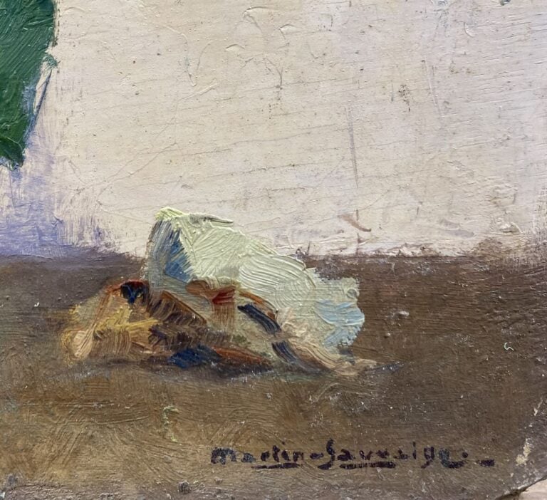 Charles MARTIN-SAUVAIGO (1881-1970) - Oeillets de Nice - Huile sur panneau - Si…