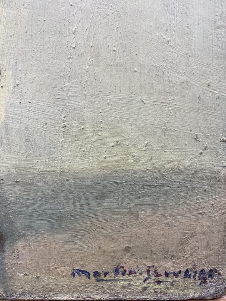 Charles MARTIN-SAUVAIGO (1881-1970) - Soucis - Huile sur panneau - Signé en bas…