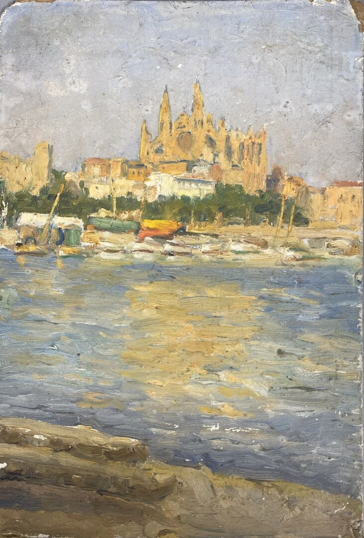Charles MARTIN-SAUVAIGO (1881-1970) - Un palais à Palma de Majorque (Baléares),…
