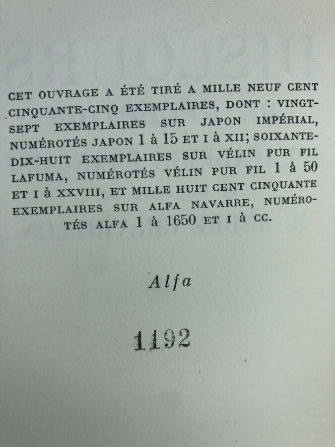 CHEVRILLON (André). - Discours de réception de M. André Maurois a l'académie Fr…
