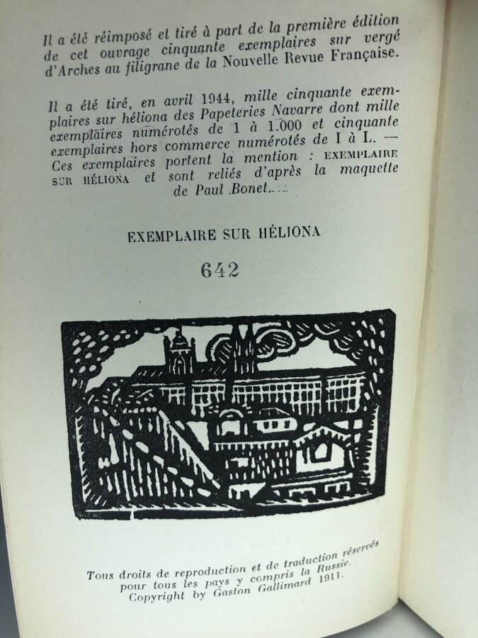 CLAUDEL (Paul). - L'otage. Édité à Paris chez Gallimard en 1944. De format in-1…