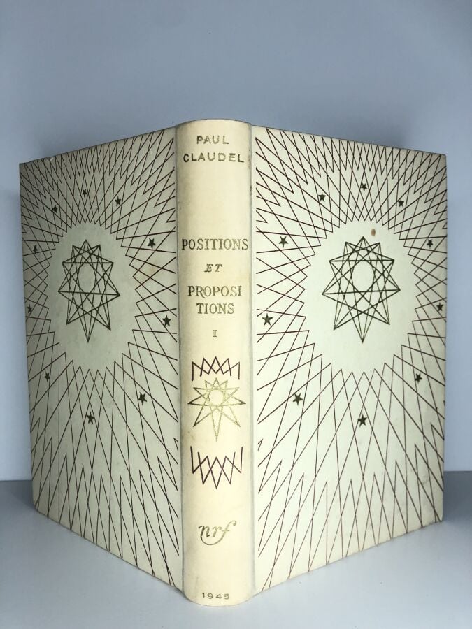 CLAUDEL (Paul). - Positions et propositions I. Édité à Paris chez Gallimard en…