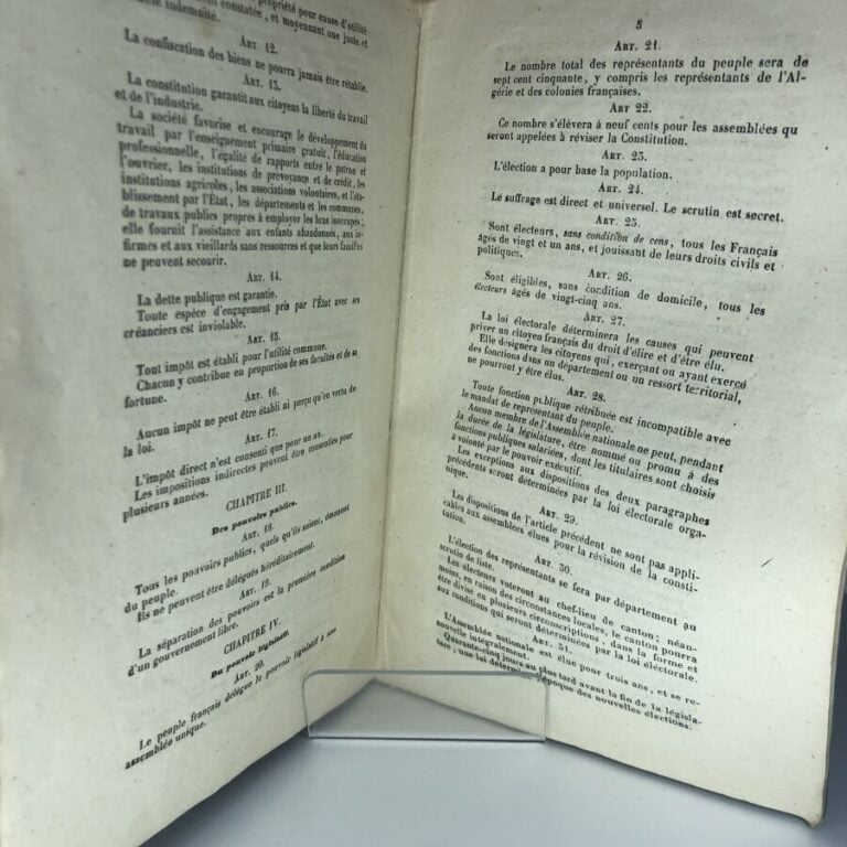 COLLECTIF. - Constitution de la république française promulguée à Grenoble le 1…