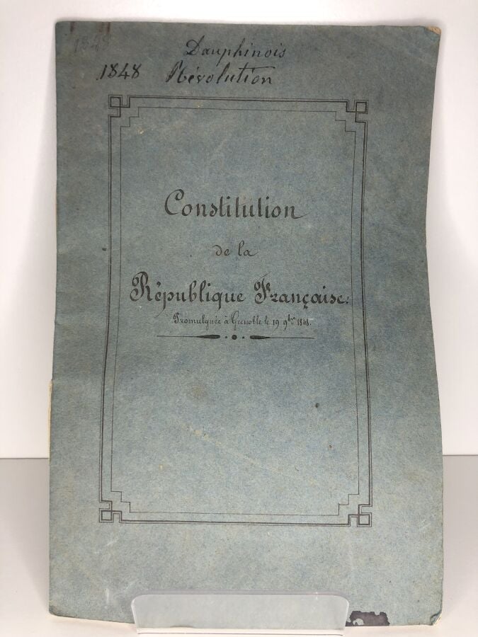 COLLECTIF. - Constitution de la république française promulguée à Grenoble le 1…