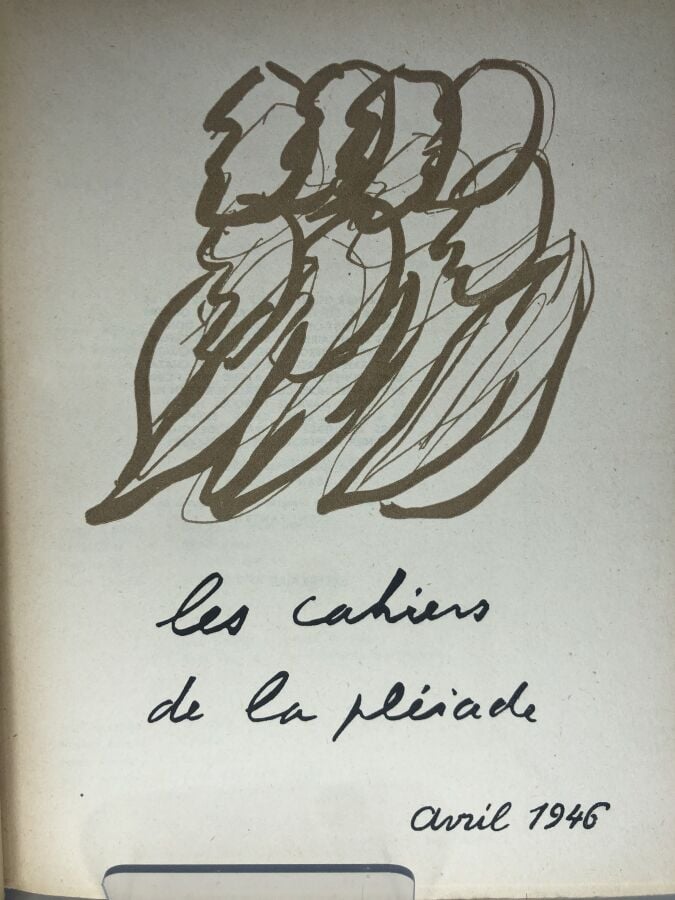 COLLECTIF. - Les cahiers de la pléiade, avril 1946. Édité à Paris chez Gallimar…