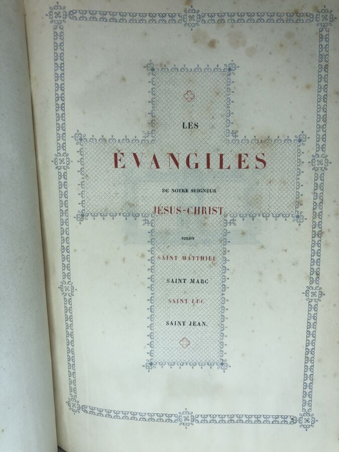 COLLECTIF. - Les évangiles de notre seigneur Jesus-Christ. Édité à Paris chez J…