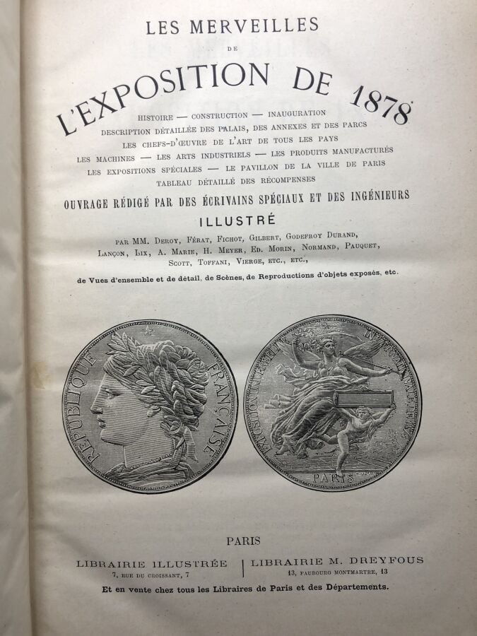 COLLECTIF. - Les Merveilles de l'Exposition de 1878. Ouvrage rédigé par les écr…