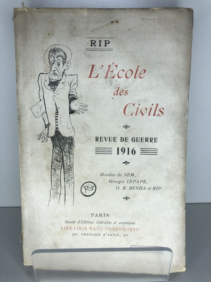 COLLECTIF. (SEM / LEPAPE). - L'école des civils, revue de guerre 1916. Édité à…