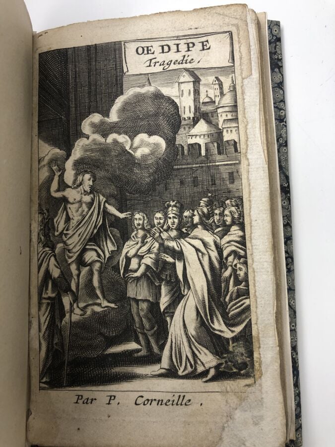 CORNEILLE. - Oedipe. Édité à Paris chez sans mention d'éditeur en 1663. De form…