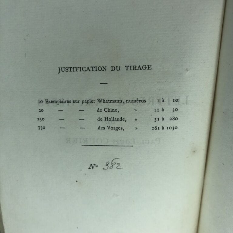 COURIER (Paul-Louis). - Lettre et Pamphlets. Édité à Paris chez Léon Vanier en…