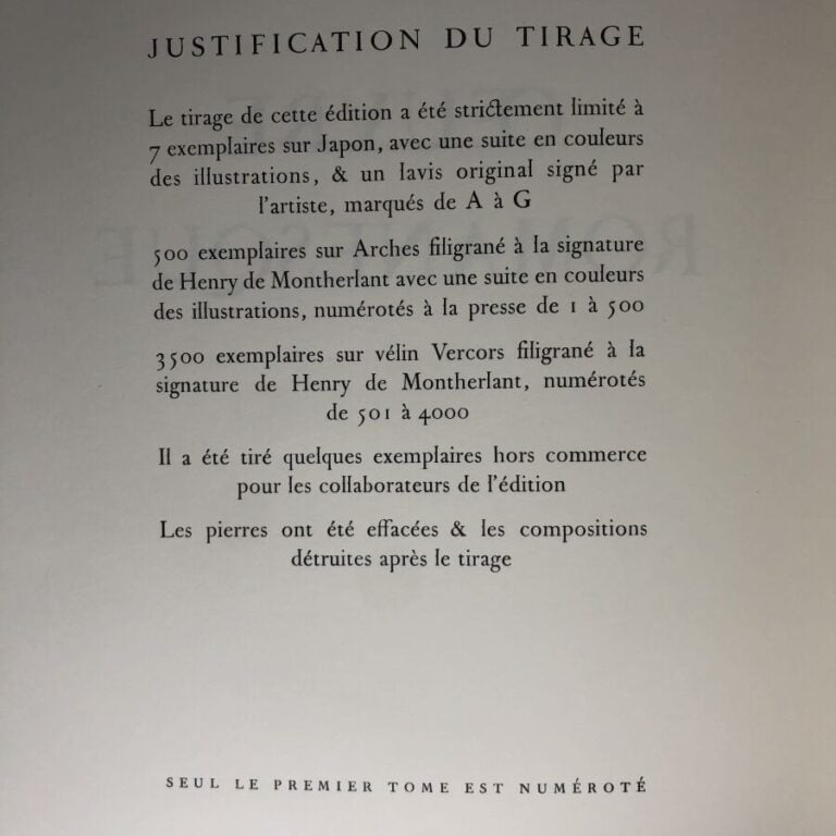 [CURIOSA] MONTHERLANT (Henry de). - La petite infante de Castille / Encore un i…