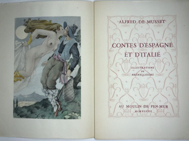 [CURIOSA] MUSSET (Alfred de). - Contes d'Espagne et d'Italie. Édité sans mentio…
