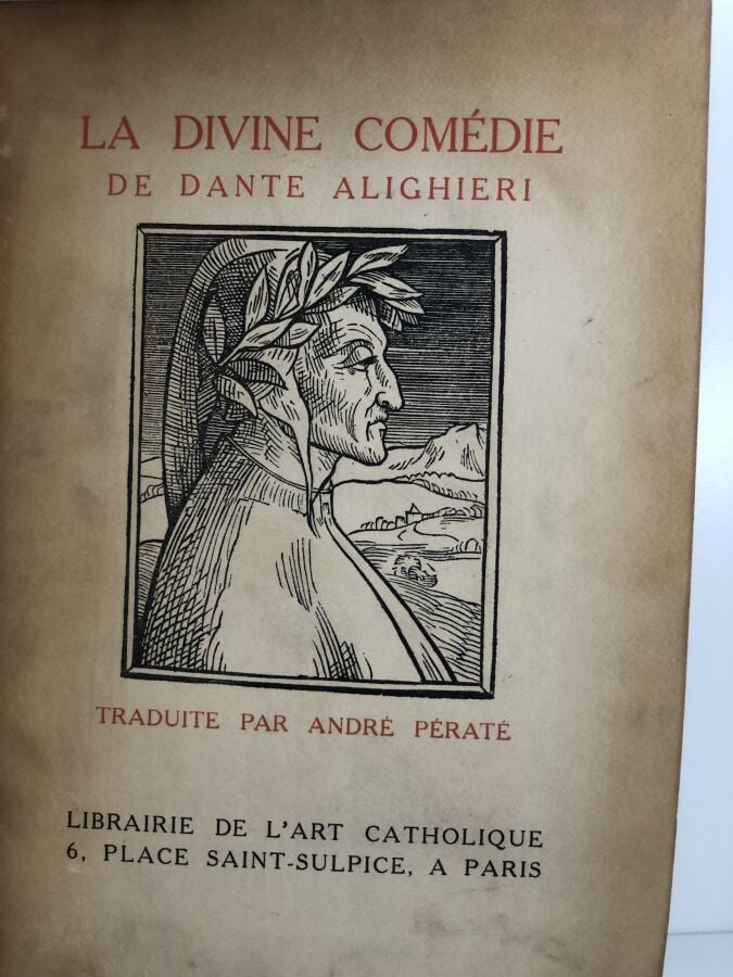 DANTE (Alighieri). - La divine comédie de Dante Alighieri. Édité à Paris chez l…