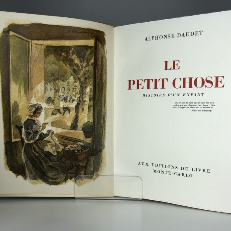 DAUDET (Alphonse). - Le petit chose. Édité à Monte-Carlo chez Editions du livre…