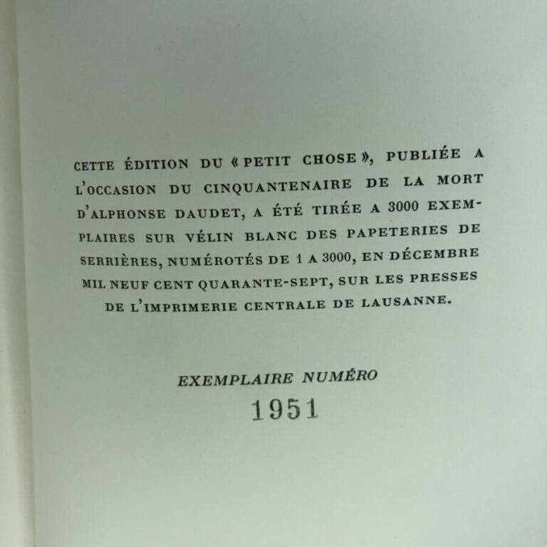 DAUDET (Alphonse). - Le petit chose. Édité à Monte-Carlo chez Editions du livre…