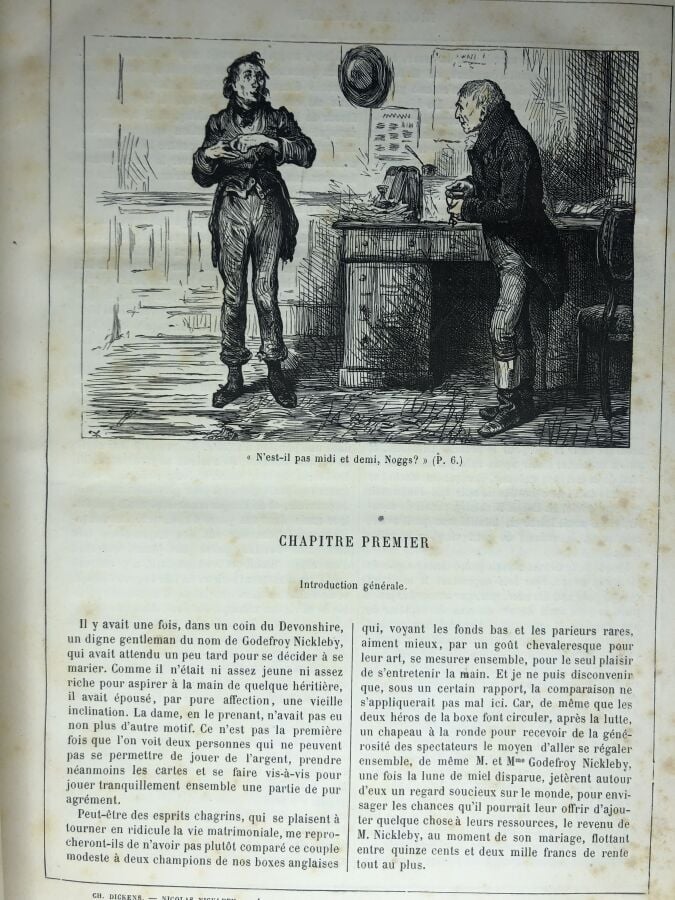 DICKENS (Charles). - Nicolas Nickleby. Édité à Paris chez Hachette sans date. D…