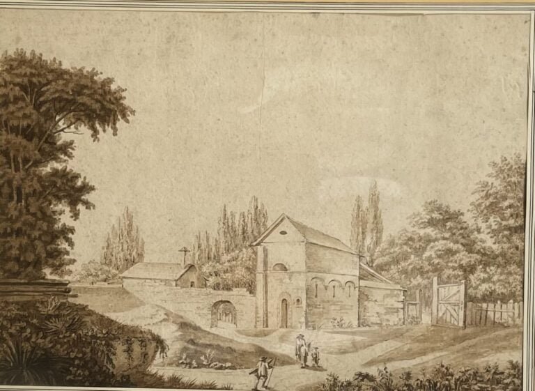 Ecole Française XVIIIème Deux scènes de campagnes formant pendants. Encres et l…