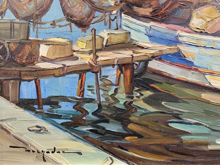Elie BERNADAC (1913-1999) - Martigues - Huile sur toile - Signée en bas à gauch…