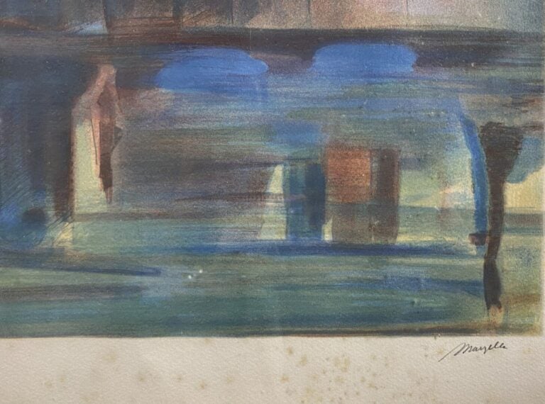 * Ensemble de pièces encadrées, lithographies, reproductions représentant des v…