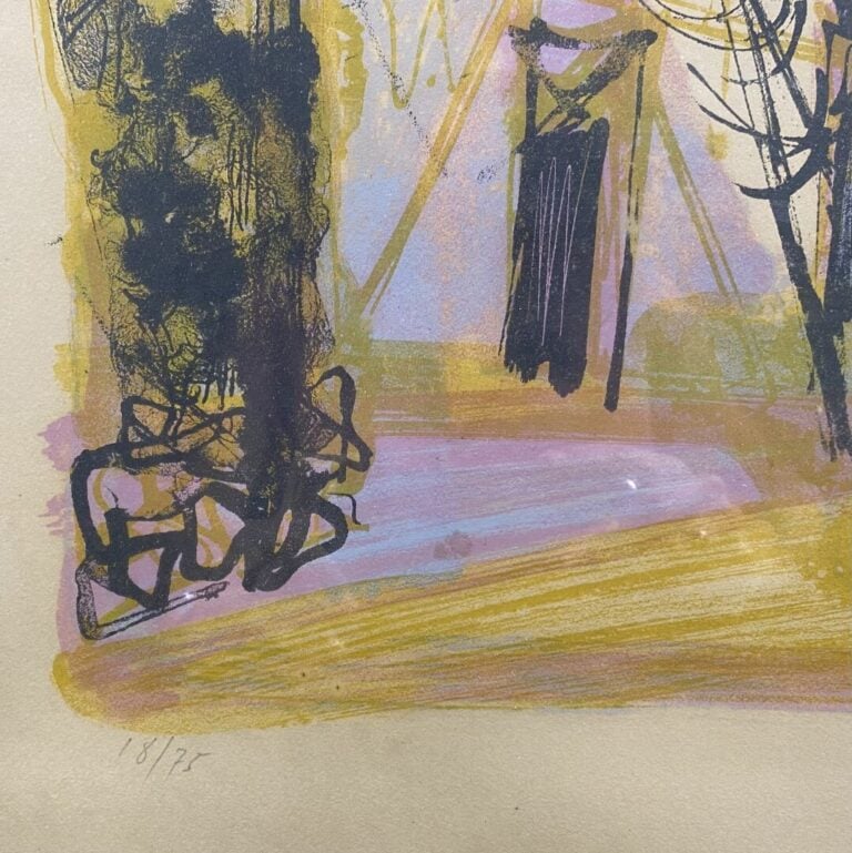 * Ensemble de pièces encadrées, lithographies, reproductions représentant des v…