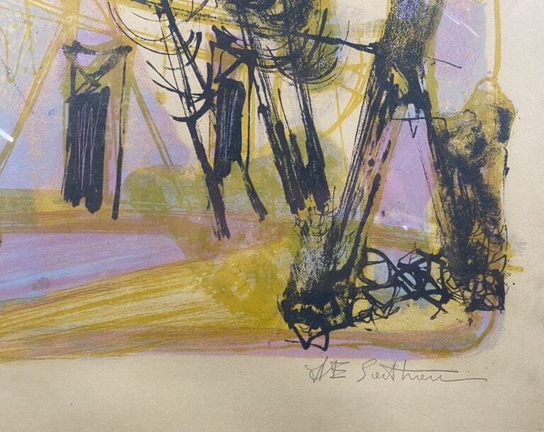 * Ensemble de pièces encadrées, lithographies, reproductions représentant des v…